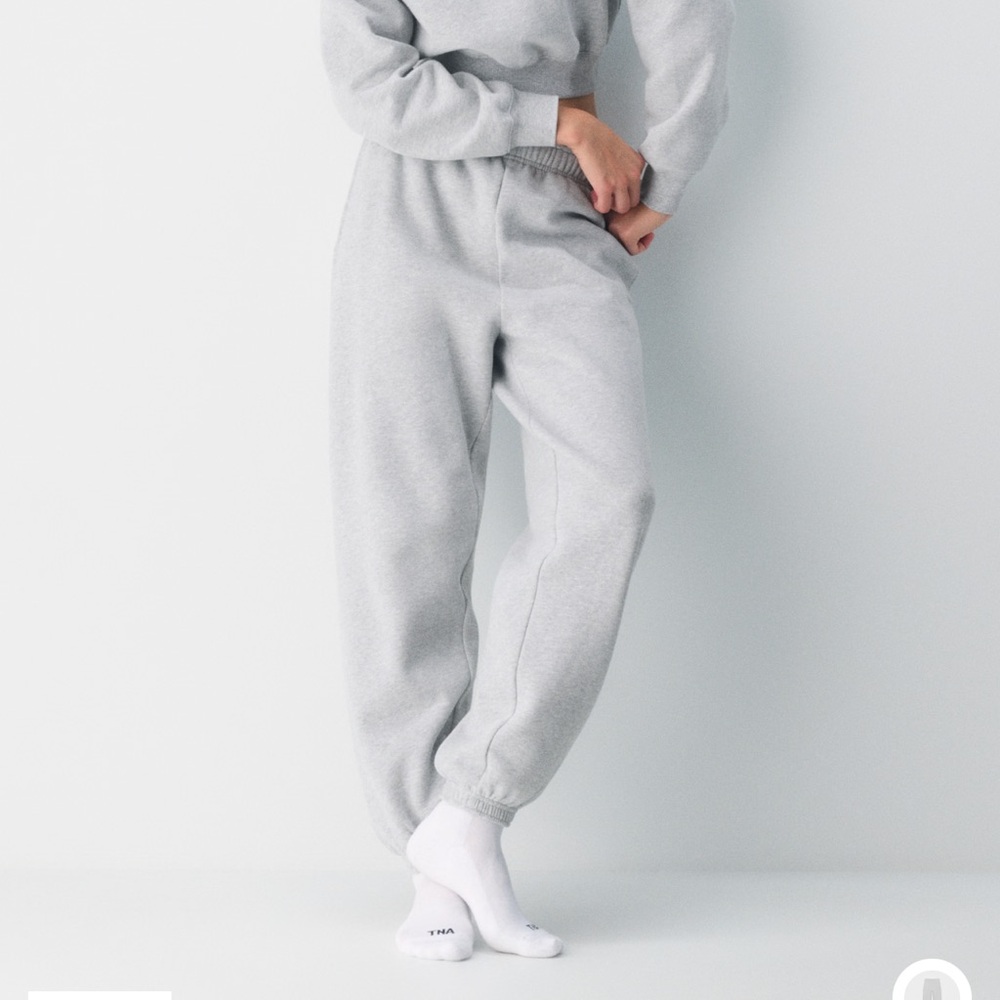 Aritzia Cozy Sweatfleece Mega Jogger Heather Chrome